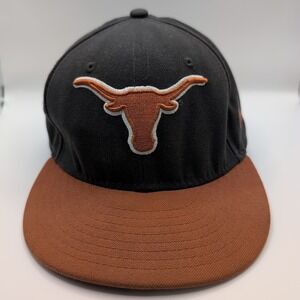 Texas Longhorn Fitted Ball Cap 59FIFTY Measures 7.25"